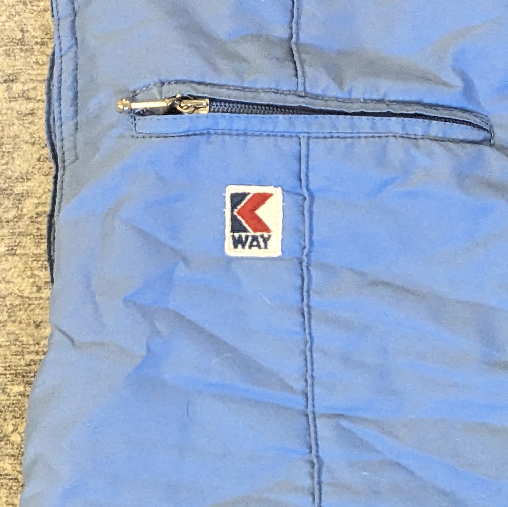 VTG KWay Ski Bibs, 1970s Snow Pants Women's Slim - Picture 3 of 15